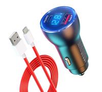 Chargeur de voiture pour OnePlus 100 W 80 W 65 W Charge rapide pour One Plus 13 12 13R 12R 11 10 Pro 9 10T 8T 8 7T 7 Open Pad Nord 2T CE 3 4 N20 N30 N100, 25 W PD PPS USB C Port 0,9 m Câble