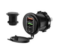 Chargeur de voiture pour smartphones - Double adaptateur de chargeur de voiture - Adaptateur de charge multifonction pour téléphone portable - Convient pour camion, maison, camping-car, moto, yacht