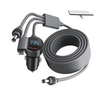 Chargeur de voiture pour Starlink-Mini Solution d'alimentation 3 en 1 Entrée d'affichage numérique 12 V-48 V USB C PD DC Connecteur étanche 100 W Puce de sécurité intelligente pour camping-car, camion