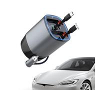 Chargeur de voiture rapide | Adaptateur de chargeur 5 en 1 avec double câbles rétractables | Indicateur de tension LED, diffuseur de voiture intelligent 100 W 12 V/24 V | Accessoire d'aromathérapie