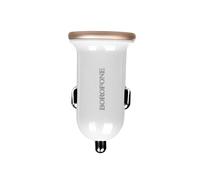 Chargeur de Voiture rapide avec 2 ports USB 5V/2.1A Blanc