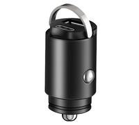 Chargeur de voiture rapide, chargeur de voiture à deux ports - Adaptateur chargeur de | Chargeur USB multifonctionnel à deux ports, petit à anneau de traction dissimulé à charge rapid