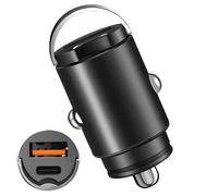 Chargeur de voiture rapide - Format caché de l'anneau d'extraction, interface USB à double sortie | Unité de chargeur de véhicules intelligents, un module de charge multiple efficace, configuration