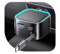 Chargeur de Voiture rétractable pour iPh0ne 17, Rocoren, Chargeur de Voiture USB-C 3 en 1 avec câble de 80 cm, Adaptateur Allume-Cigare Rapide 57 W, Indispensable pour Les Voyages en Voiture