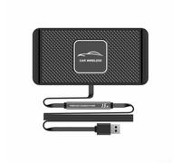 Chargeur de voiture sans fil 15 W avec chargeur rapide, conçu pour être compatible avec tous les smartphones compatibles et voyager facilement
