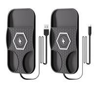 Chargeur de voiture sans fil 15 W - Design gradué - Compatibilité caméra - Revêtement en silicone antidérapant - Câble de 1 m pour un montage facile dans la voiture - Convient pour berlines, camions