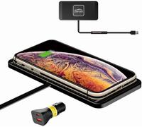 Chargeur de Voiture sans Fil 15W Chargeur sans Fil Rapide avec PD40W QC3.0 Tapis Chargement Antidérapant Compatible avec iPhone15 14 13 12 11 AirPods SamsungS23 S22 Google (1m Câble)