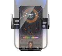 Chargeur De Voiture sans Fil À Pince Automatique 15 W avec Contrôle À Un Bouton,pour Contrôle De La Musique Automobile, Voyage Longue Distance, Voyage d'affaires, Vacances en