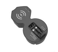 Chargeur de voiture sans fil avec deux câbles rétractables pour A6, A7, S6, S7, RS6, RS7 2019-2024, station de charge rapide multi-ports, compatible avec tous les protocoles, accessoire ABS noir 12 V