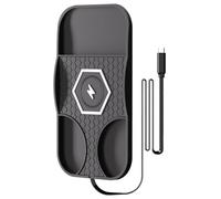 Chargeur de voiture sans fil, base de charge sans fil, antidérapante, support de téléphone portable, charge rapide, base stable, compatible camions, motos, berlines, tableau de bord, bureau, maison