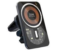 Chargeur de voiture sans fil pliable carré pour Google Magnetic Noir