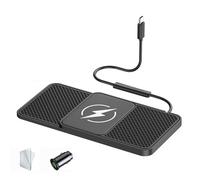 Chargeur de Voiture sans Fil pour Audi Q2 Q3 Q4 Q7 TT TTS TT-RS, 20W Tapis de Téléphone Charge Rapide Antidérapant Tableau de Bord Accessoires,normal-30cm Cable Type-C Plug