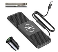 Chargeur de Voiture sans Fil pour Porsche Mission X Panamera Taycan Carrera GT,Chargeur Induction Voiture Tapis Chargement AntidéRapant Batteries Externes Portables Accessoires,A