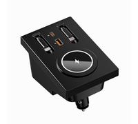 Chargeur de voiture sans fil rapide dédié Volvo XC90 XC60 S90 S60 V90 V60, 60 W, nitrure de gallium à charge rapide, équipé de 4 ports, protocole PD3.0, convient pour iPhone 16/15/14/13/12, Android