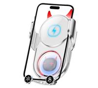 Chargeur de voiture sans fil rapide - Support de téléphone rotatif réglable avec charge rapide | Support décoratif anti-vibrations pour tableau de bord et ventilation d'air, berceau de véhicule