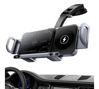 Chargeur de voiture sans fil - support automatique pour smartphone, berceau de charge, support de double bobine 15W | Tableau de tableau de bord Porte-console de la console de véhicule rapide Téléphon