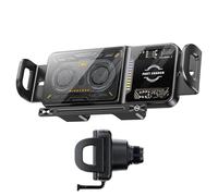 Chargeur de voiture sans fil - Support de serrage automatique 20 W, support de téléphone rotatif à 90° avec indicateur LED, matériau ABS de qualité supérieure, parfait pour véhicule, camping-car, SUV