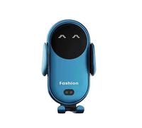 Chargeur de Voiture sans Fil, Support de Support de Station d'accueil de Charge de téléphone Support de Chargeur de Voiture Support de téléphone avec Clip télescopique Automatique(S11bleu)