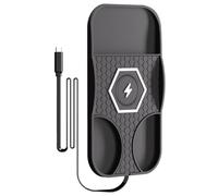 Chargeur de voiture sans fil - Support de téléphone à charge rapide | Chargeur de téléphone antidérapant | Base antidérapante portable pour pickups, camions, scooters, tableau de bord, bureau, maison