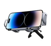 Chargeur de voiture sans fil - Support de téléphone portable automatique à charge rapide de 15 W avec design à double bobine, support pliable pour véhicules | Dispositif de charge universel de