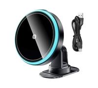 Chargeur de voiture sans fil | Support de téléphone portable de véhicule, 15 W, vue optimale, magnétique, sans fil, téléphone portable et dispositif de charge de communication pour grille d'aération