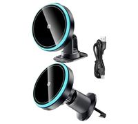 Chargeur De Voiture sans Fil, Support De Téléphone Portable Magnétique, Charge Rapide 15 W, Dispositif De Chargement De Téléphone, pour Berline, Camion Et Véhicule, Support De Smartphone pour