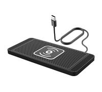 Chargeur de voiture sans fil - Tapis de charge automatique, station d'alimentation rapide dotée de la technologie de détection intelligente avec cordon de connexion étendu de 139 cm | Tableau de bord