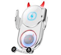 Chargeur de voiture - Support décoratif sans fil - Berceau anti-vibration amusant - Station de charge de voiture - Clip pour smartphone avec le scénario de vie quotidien