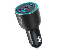 CHARGEUR DE VOITURE THOMSON 12/24V 2 USB-C PD 65W + PD 30W + QC 3.0 18W (Total