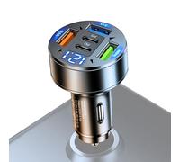 Chargeur de voiture, type C Pd Super Fast Charging Mobile Phone Socket Adapter in Car - 100W 5 Ports Chargeur Super Fast Charge pour plusieurs appareils