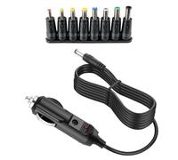 Chargeur de Voiture Universel DC, Câble Chargeur Voiture | Câble Chargeur Voiture 12V avec 8 Embouts de Connecteur DC 5.5 x 2.1mmpour Lecteur DVD,GPS,Haut-parleurs,étiqueteuse,Caméra