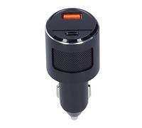 Chargeur de Voiture Universel Transmetteur FM Bluetooth - 12 24 V Double Port Rapide USB C PD 65 W, USB QC 18 W, Affichage de Tension LED pour la Musique du véhicule