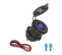 Chargeur de voiture USB 12 V/24 V 40 W avec PD 22,5 W et QC3.0 18 W, charge rapide, affichage voltmètre LED, étanche pour voiture, camion, bateau, SUV, camping-car, moto