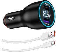 Chargeur De Voiture Usb 120 W Et Câble Usb C Pour Xiaomi Note 13 Pro+ 12 11 Pro + 5g, Hypercharge Adaptateur Chargeur Voiture Et 6 A Câble Type C 1 M Turbo Charge Rapide Pour Xiaomi 13t Pro [X3929]
