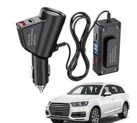 Chargeur de voiture USB - ABS compact 12 V 24 V | Adaptateur d'alimentation de voiture avec affichage numérique, chargement rapide des téléphones, tablettes d'alimentation | Port de charge de véhicule