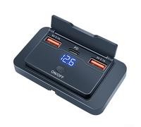 Chargeur de voiture USB avec 3 ports 12 V 24 V pour camion, camping-car, y compris double USB et PD charge rapide