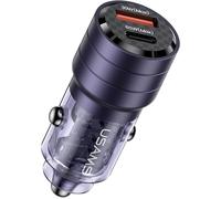 Chargeur De Voiture Usb C, 95 W, Double Port, 65 W, Pps Pd Type C, Charge Super Rapide 30 W, Adaptateur Allume-Cigare Qc Pour Iphone 15/14/13/12 Pro Max, Galaxy S23-21, Ipad, Macbook - Violet