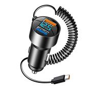 Chargeur de Voiture USB C,Chargeur de Voiture USB C - de Type C Charge Rapide PD QC 3.0 Chargeur multiport - de en d'aluminium 100W avec Cordon pour Camion Berlin