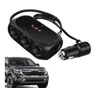 Chargeur de voiture USB C - Prises de charge rapide de 120 W - Prises de 120 W à charge rapide avec affichage de la tension LED pour tous les appareils, tablettes, tablettes
