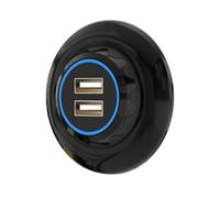 Chargeur de voiture USB, chargeur de voiture multiport - Chargeur rapide QC3.0 double port - Prise de chargeur de 30W, Charge rapide QC, USB, prise de