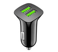 Chargeur de voiture USB - Chargeur de voiture USB à 2 ports | Adaptateur de chargeur de voiture USB 12 V-24 V | Chargeur de voiture USB à 2 ports | Chargeur USB portable pour voiture 5 V-3100 mA |