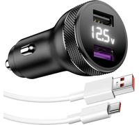 Chargeur De Voiture Usb Et Câble Usb C Pour Xiaomi Redmi Note 13 12 11 Pro 5G,67W Charge Turbo Adaptateur De Chargeur Voiture Et 6A Câble Type C 1M Charge Rapide Pour Xiaomi 14 11T 12 13 Lit[Z1752]