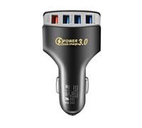 Chargeur de voiture USB multi-ports, charge rapide à 4 ports, design compact et portable, pour l'électronique grand public, le camping, le camion, le véhicule, les voyages en , les aventures en
