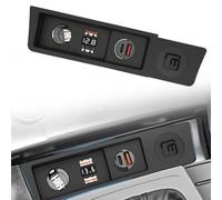 Chargeur de voiture USB pour Passat B6 B7 (2007-2016) et CC (2010-2018) avec affichage LED de la tension et fusible de protection intégré