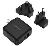 Chargeur de voyage 2 ports USB Ansmann TC230PD Noir Noir E