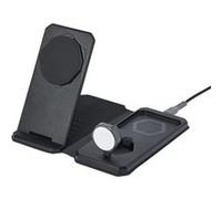Chargeur de Voyage / de Bureau sans fil Magnétique 3-en-1 Compact UAG Noir Noir G