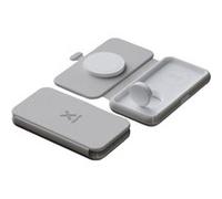 Xtorm Chargeur sans fil pliable 3 en 1 MagSafe 15W – Design élégant, Gris