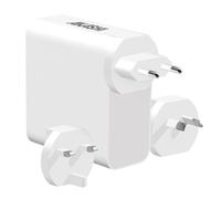 Chargeur de Voyage Universel 32W Prises EU / US / UK / AUS Compact Akashi Blanc