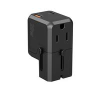 Chargeur de voyage universel USB-C USB-A PD 20 W, prises US, UE, Royaume-Uni