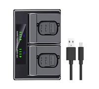 Chargeur de voyage USB double pour batteries Leica BP-SCL6 compatible avec Leica Q3 SL3 Q3 43 Camera BP-SCL6 Chargeur batterie